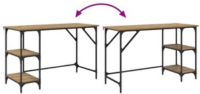 vidaXL Asztal Artisan tölgy 120 x 50 x 75 cm Faanyag