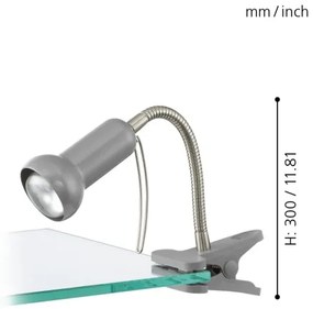 Eglo 81265 - csíptetős lámpa FABIO 1xE14/40W/230V