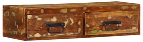 tömör újrahasznosított falra szerelhető TV-szekrény 80x30x19 cm