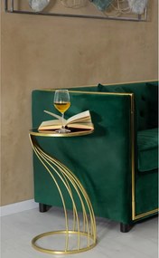 Kerek tárolóasztal üveg asztallappal ø 35 cm Flush – Mauro Ferretti