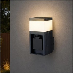 Brilagi - kültéri lámpa SCHUKO aljzattal PILLAR 1xG9/11W/230V IP44 antracit
