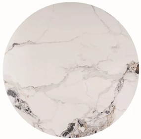 Murano étkezőasztal kerek 120cm króm