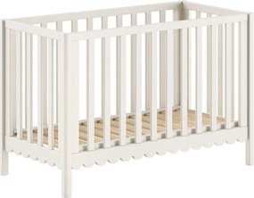 Bézs borovi fenyő babaágy állítható magassággal 60x120 cm Swingo – Vipack