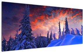 Kép - Téli szürkület (120x50 cm)