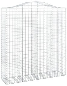 íves horganyzott vas gabion kosár 200x50x220/240 cm