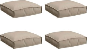 vidaXL Párna 4 pcs Tópszínű 40 x 40 x 8 cm Oxford Szövet