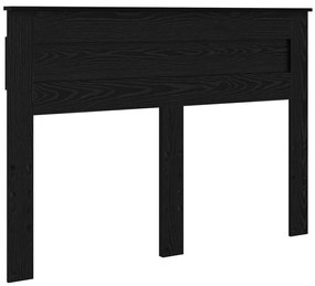 vidaXL Ágykeret fejtámlával fiókkal Fekete tölgy 140 x 190 cm Faanyag