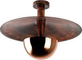 Kurt 13355 réz fém függőlámpa, Ø48 cm