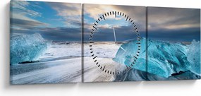 Kép - Diamond Beach (órával) (90x30 cm)