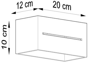 Fali lámpa LOBO 2xG9/40W/230V szürke