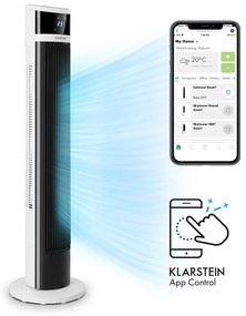 Klarstein Icetower Smart, torony ventilátor, 45 W, vezérlés alkalmazás által