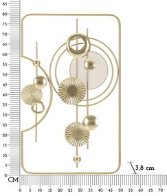 Vas fali panel arany 49,5x3,8x80cm