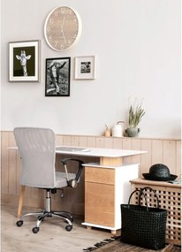 Világosszürke kárpitozott irodai szék Brisbane – Yes Everyday