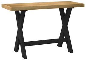 íróasztal NOAIN X alakú lábak 120x50x75 cm tömör fa fenyőfa