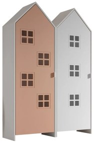 Fehér-rózsaszín gyerek ruhásszekrény 115x171,5 cm CASAMI BRUGES – Vipack