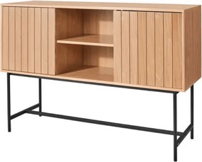 Komód szekrényekkel VALMOR 90x127 cm, tölgy dekoráció