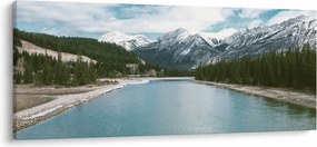 Hegyi tájkép (120x50 cm)