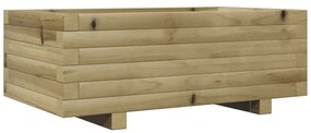 impregnált fenyőfa kerti virágláda 70x40x26,5 cm
