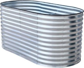 Furnigo Emelt ágyás 160x80x78 cm - ezüst