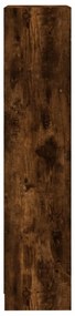 3 szintes füstös tölgy színű fa könyvszekrény 40 x 24 x 109 cm