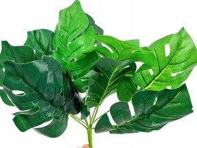 Monstera Csokor Mesterséges Levelek Zöld Fal Növény Fejka 30 cm