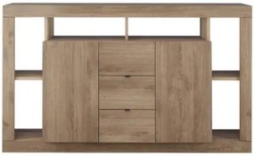 RIMINI komód, kétajtós, háromfiókos – Mercure tölgy