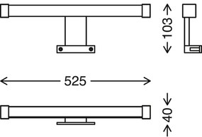 Briloner - SPLASH LED fürdőszobai tükörvilágítás 10W IP44 230V