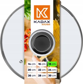 Üvegfedő 18 cm Serpenyő Fedő Univerzális Hőálló