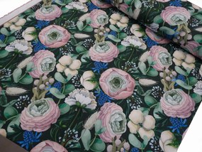 Mg Tk függöny Tavasz 221 Virágok 3D 155cm lengyel 0,5m