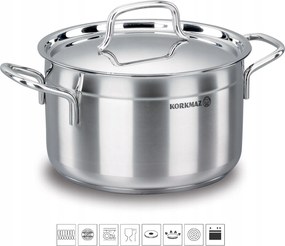 Alfa rozsdamentes acél edény 5,5 literes