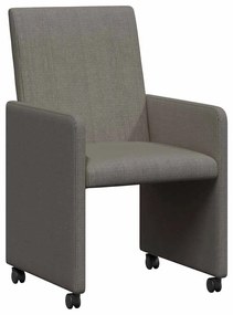 Kerekes Étkező Székek 2 pcs Világosszürke 57 x 66 x 94 cm