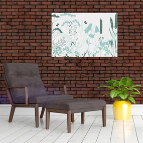 Kép - rét vektor (90x60 cm)