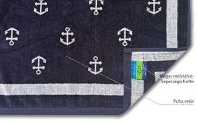 Matrózmintás strandtörölköző 1.