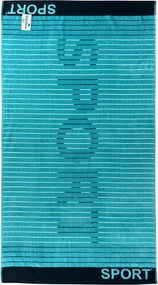 SPORT Strandtörölköző türkiz 165x90cm