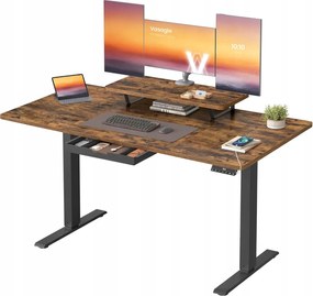 TĂ©glalap alakĂș ĂrĂłasztal Songmics 140 x 70 x 120 cm barna ĂĄrnyalatok