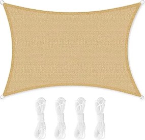 Napvitorla 3x5 m, homok sárga