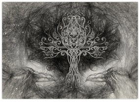 Kép - Az élet fája (üvegen) (70x50 cm)