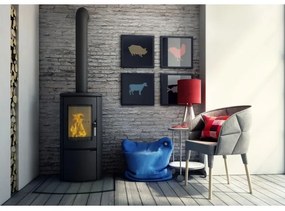 Kratki KOZA/AB/S/DR - Acél kandalló 8kW 150mm