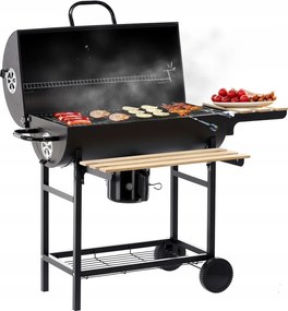 Kerti Grill Kerti Fedéllel Hordó 101x70,5x94,5CM