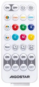 Aigostar - LED RGBW Dimmelhető fali lámpa MESH Intelligens LED/8W/230V + távirányító