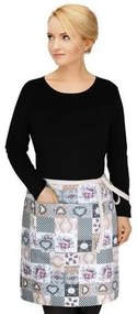 Bellatex derék kötény DITA Patchwork love , 68 x50 cm