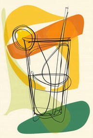 Poszter 61x90,5cm Művészi koktél