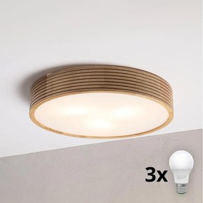 Brilagi - CARVALHO MODERN LED mennyezeti lámpa 3xE27/60W/230V, átmérő 47,5 cm, tölgy
