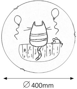 Rabalux 4558 - Gyerek fali lámpa CATHY 2xE27/60W