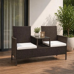 Catini Festa Kerti rattan pad - Barna / Bézs