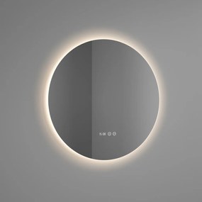 Kerek tükör LED világítással Ø60cm | Fényerő és színhőmérséklet szabályozás | Welland Type-1