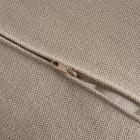 Krémszínű len sarokkanapé (jobb oldali-heverő résszel) – Ixia