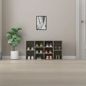szürke sonoma színű cipőtároló pad 103 x 30 x 54,5 cm