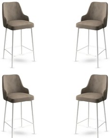 Enox Cappuccino és White bárszék szett, 4 db, 4 db
