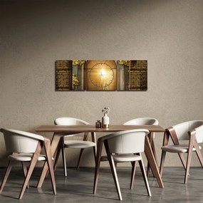 Kép - A kapu az erdőben (órával) (90x30 cm)